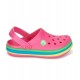 Crocs Παιδικά Ανατομικά Σαμπό Θαλάσσης CB Rainbow Band Φούξια 205205-6NP