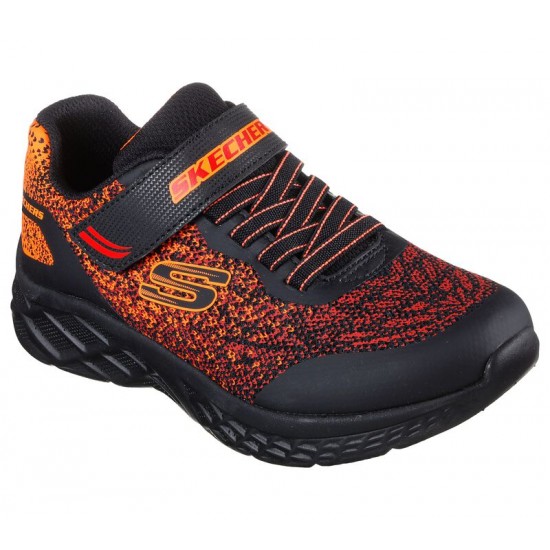 Skechers Microspec 2.0 403920L-BKRD Παιδικά Sneakers