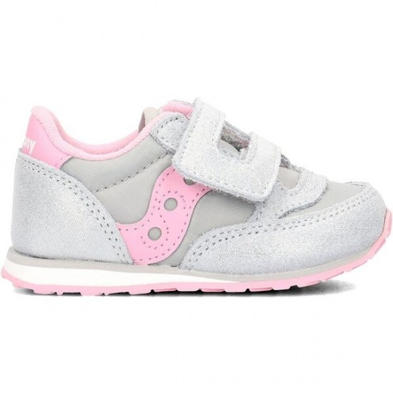 Saucony Originals Baby Jazz HL Παιδικά Sneakers SL161038 Silver-Pink