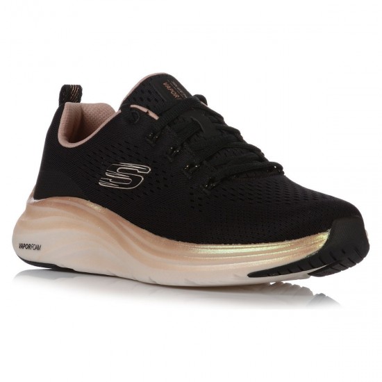 Skechers Vapor Foam Γυναικεία Ανατομικά Sneakers Μαύρα 150025-BKRG Vegan