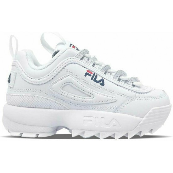 Fila Παιδικά Sneakers Disruptor IΙ Λευκά KSS21040-125