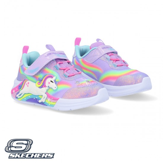 Skechers Παιδικά Sneakers με Φωτάκια Μωβ 302298N-LVMT