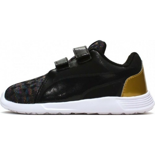 Puma ST Trainer Evo Gleam V Αθλητικά Παιδικά Παπούτσια Running με Σκρατς Μαύρα 361539-01