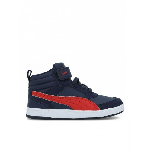 Puma Αθλητικά Παιδικά Παπούτσια Μπάσκετ Rebound Street Navy Μπλε 363918-08