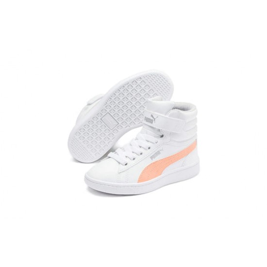 Puma Παιδικό Sneaker High Vikky 370620-02 σε Λευκό χρώμα