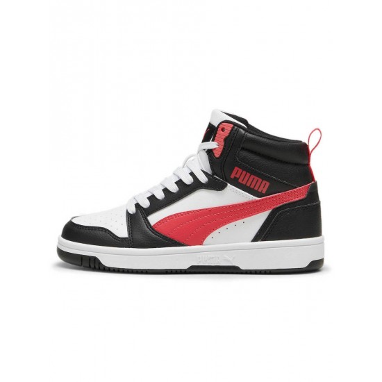 Puma παιδικά sneaker Rebound V6 Mid 393831-16 σε Μαύρο - Λευκό Χρώμα