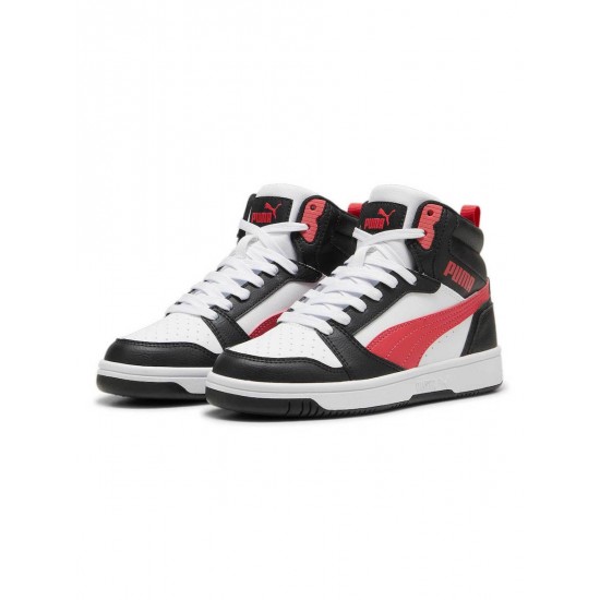 Puma παιδικά sneaker Rebound V6 Mid 393831-16 σε Μαύρο - Λευκό Χρώμα