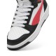 Puma παιδικά sneaker Rebound V6 Mid 393831-16 σε Μαύρο - Λευκό Χρώμα