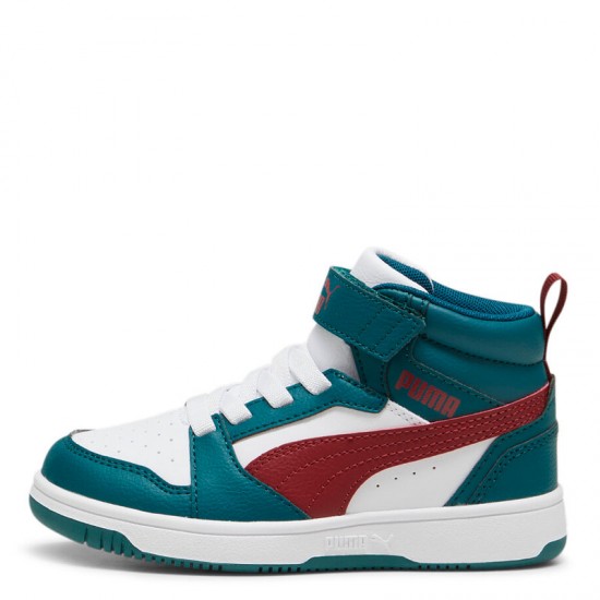 Puma παιδικά sneaker μποτάκια 393832-18 σε Πράσινο - Λευκό Χρώμα