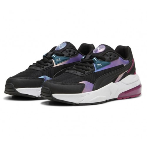 Puma παιδικά sneaker Vis2k Bouncy Sky 398008-02 σε Μαύρο χρώμα