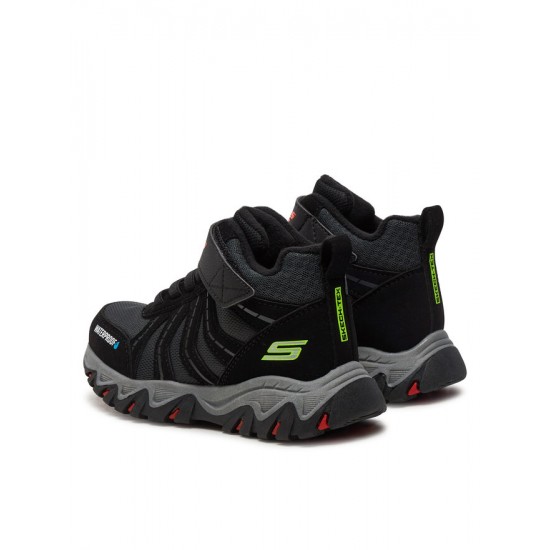 Skechers Rugged Ranger - Storm Trail Αδιάβροχα Παιδικά Παπούτσια πεζοπορίας 406412L-BKRD σε Μαύρο χρώμα