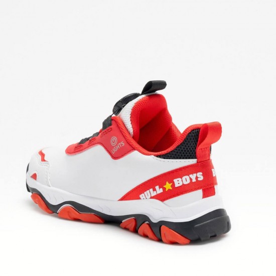 Bull Boys Παιδικά Sneakers με Φωτάκια Κόκκινα DNAL4556-BIRS