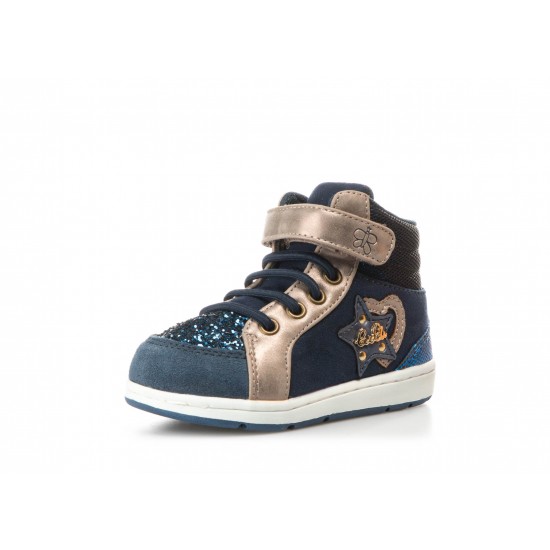 Παιδικά μποτάκια Lulu Flash LZ030006S-0040 Navy με μαλακό πάτο και αντιολισθητική