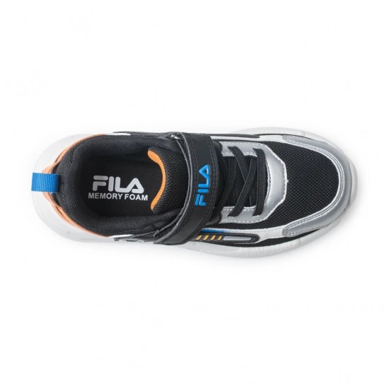 Fila Παιδικό Sneaker Memory Twink V 3AF51014-035 σε Μαύρο Ασημί χρώμα