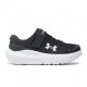 Under Armour BPS Surge 4 AC Παιδικά Παπούτσια για Τρέξιμο Μαύρα 3027104-001