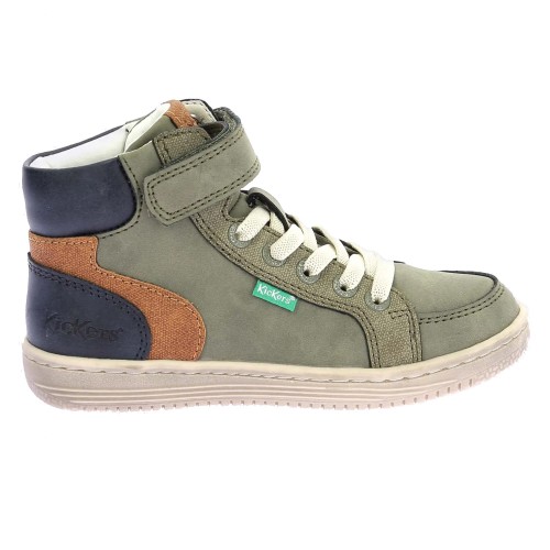 Kickers Παιδικά Μποτάκια Sneakers High Lolastic kaki camel 972722-30-203