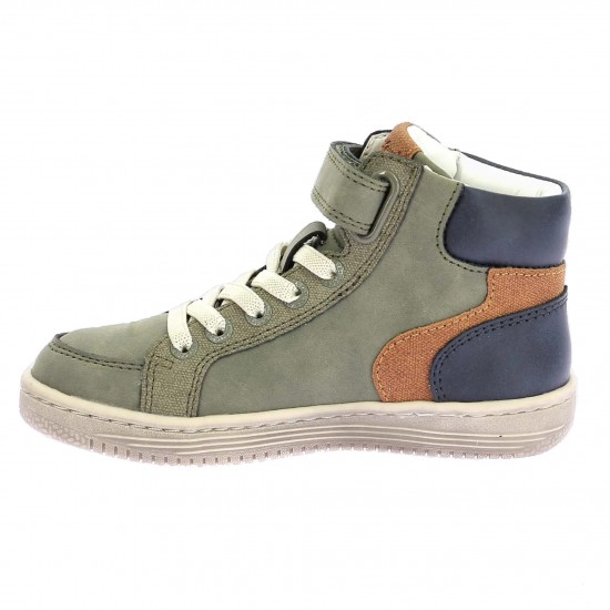 Kickers Παιδικά Μποτάκια Sneakers High Lolastic kaki camel 972722-30-203