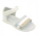 IQ Shoes Lacta-180 White Παιδικά Πέδιλα Λευκά για Κορίτσι